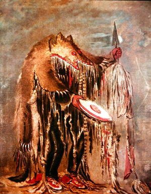George Catlin - The White Buffalo, c.1840