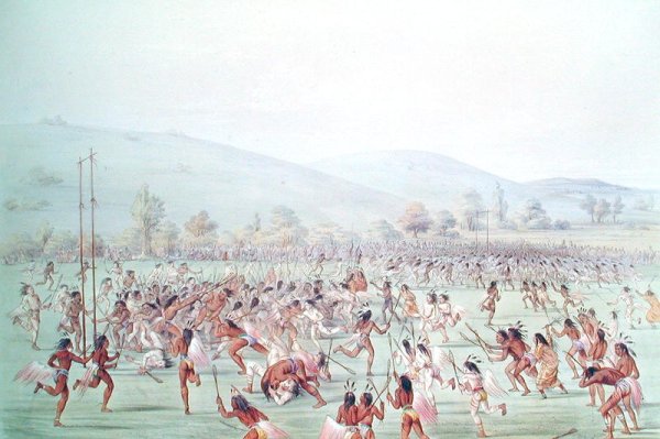 The Indian Ball Game, c.1832