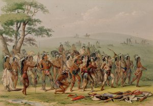 Mandan Archery Contest, c.1832